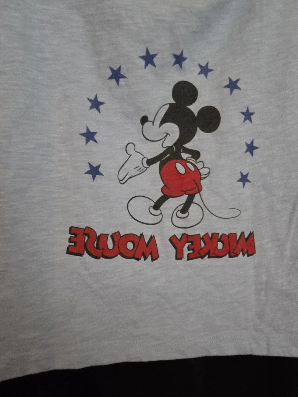 🛍$8 Ea-3/$15🛍GAP Kids Small Disney Blue Heather Mickey Mouse Graphic Tee